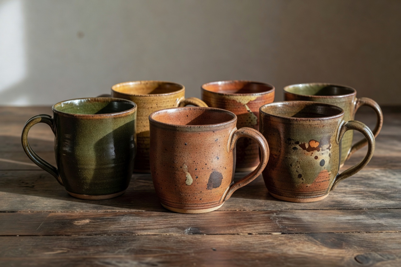 Tazas de alfarería