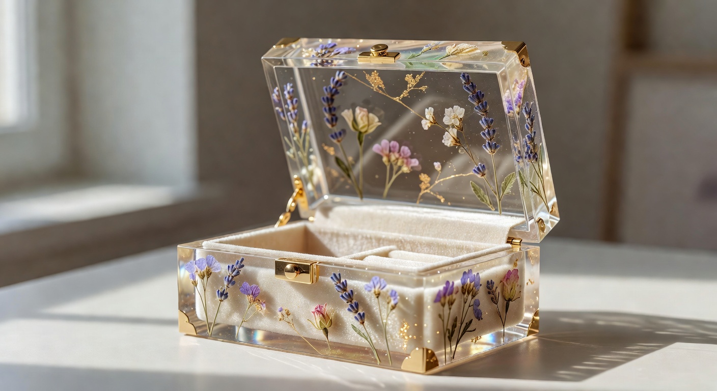 Caja resina