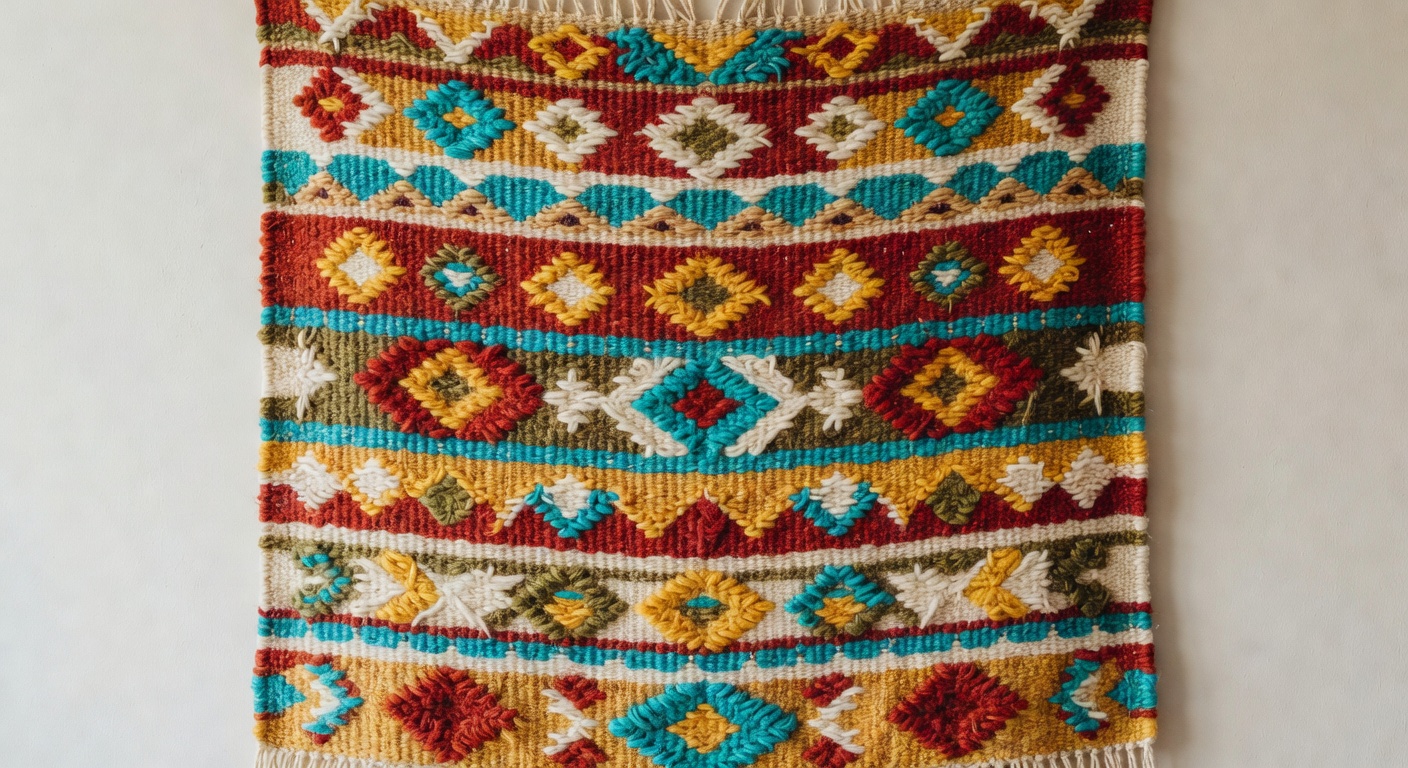 Tapiz tejido artesanal